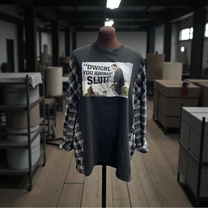 The Office Upcycled Shirt with Long Sleeves